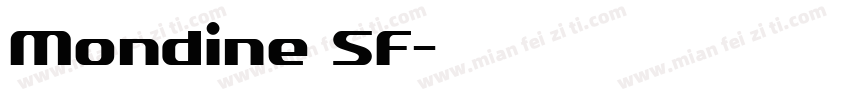 Mondine SF字体转换
